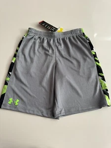 Under Armour Youth Size YL  Ultimate 035 Gray Athletic Shorts W/ Pockets New - Picture 1 of 5