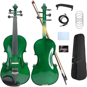 4/4 Electric Violin 5 string Acoustic Violin with Case,Bow, Maple Spruce - Picture 1 of 5