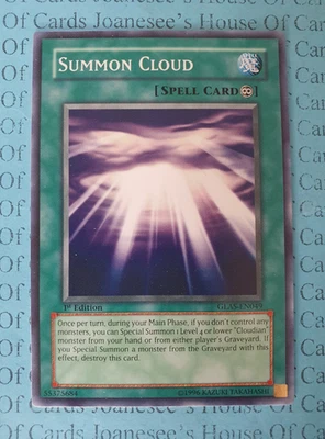 GLAS-EN049 Summon Cloud Yu-Gi-Oh Card 1st Edition - Image 1 of 4