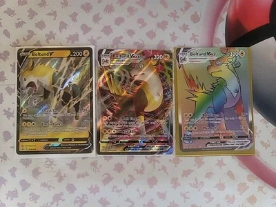Boltund VMAX Secret & Ultra Rare  267/264 & Boltund V Pokemon Fusion Strike NM - Image 1 of 4