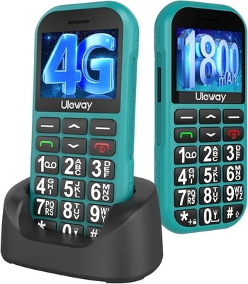 4G Big Button Mobile Phone for Elderly,USB-C Charging,1800mAh Long Standby, Eas - Image 1 of 4