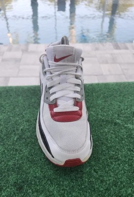 Nike Air Max 90 LTR GS Photon Dust/Grey/Red CD6864-019 Size US 7Y  - Image 1 of 4