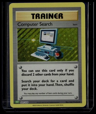 Trading Card Game Classic #020/034 Computer Search (CLV) - Image 1 of 2