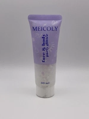 Pintura facial brillante brillante brillo fiesta facial y corporal Meicoly gel blanco transparente - 50 ml Foto 1 de 2