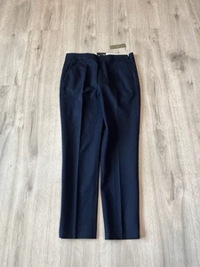 J Crew Martie Damenhose Größe 2 marineblau kurz geschnitten Bi-Stretch seitlicher Reißverschluss & Taschen 89,5 $ - Bild 1 von 5
