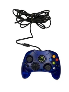 Microsoft Original Xbox Controller OEM Authentic Blue - Picture 1 of 2