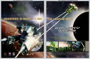 Colony Wars Vengeance Spacefighter PlayStation 1998 2Page Advertisement - Picture 1 of 5
