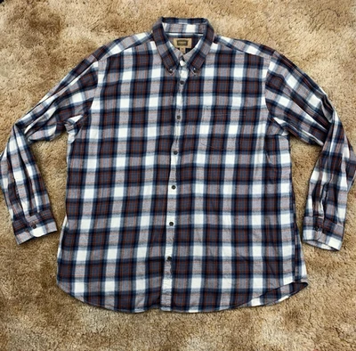 The Foundry Supply Co Mens Size 2XL Long Sleeve Button Down Flannel Shirt - Image 1 of 4
