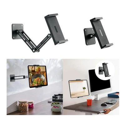 Tablet Wall Mount Rack Aluminum Alloy Bracket for Bedroom Living Room Office - Image 1 of 2