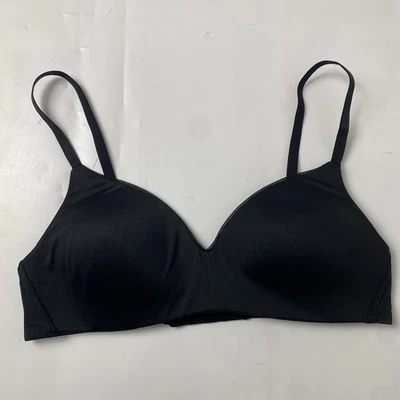 Calvin Klein Black Lounge Lightly Lined T-Shirt Bra Wireless Convertible Size S - Image 1 of 4