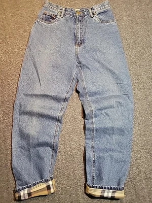 Pantalones de mezclilla Burry Lane para mujer 10 forrados de franela al aire libre camping senderismo cálidos 30x32 mamá Foto 1 de 4