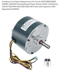 Kondensator Lüftermotor Ersatz für Carrier 5KCP39BGS069S #3S001, #GE3907 Genteq - Bild 1 von 10