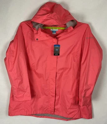 Columbia Women's Splash A Little Rain Jacket Pink Plus Size 3X 56x33” New - Image 1 of 4