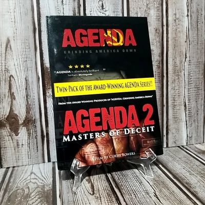 AGENDA 1 & 2 - Grinding America Down & Masters of Deceit (2-Disc DVD Set, 2015) - Image 1 of 4