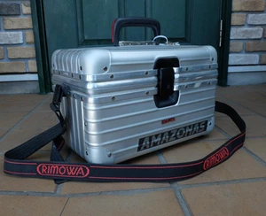 RIMOWA Amazonas Camera Case Aluminum Rare Lufthansa Tag Key Strap - Picture 1 of 13