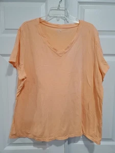 Camiseta Calvin Klein Performance Algodón Melocotón Cuello en V Manga Corta Talla Grande 3X - Imagen 1 de 8