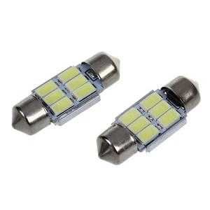 2 x 31 mm 6 5630 SMD LED Festoon Indoor Lighting 3W 195LM 6500K H3Q57339 - Picture 1 of 4