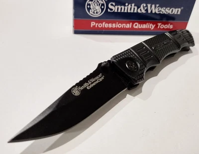 Smith & Wesson Extreme Ops черный оксид покрытие тактический EDC складной карманный нож - Изображение 1 из 3