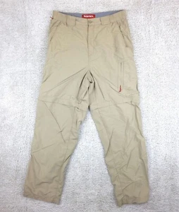 Simms COR3 Men's Convertible Nylon Quick Dry Pants Size Medium Beige - Picture 1 of 15