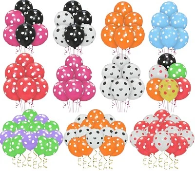POLKA DOT Latex Balloons 30pcs Spotty Quality Balon Wedding Birthday Party Decor