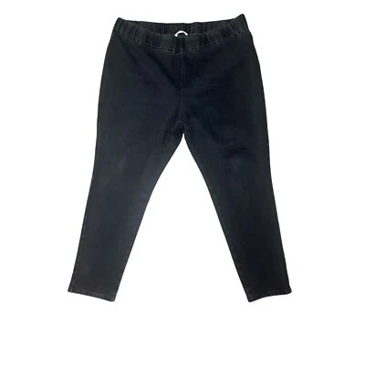 SOFT SURROUNDING Pull-On Pants Color Biker Leggings  Charcoal Sz 2X Cotton  - Image 1 of 3