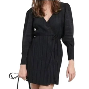 ¡Nuevo! & Other stories mini vestido envolvente puff manga larga talla 6 - Imagen 1 de 8