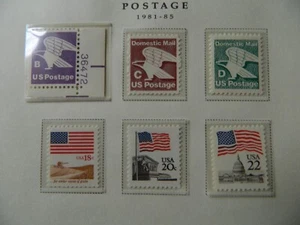 US, 1981-1985 1818, 1840, 2111,1890, 1894, 2114 DEFINITIVOS MNH (LOTE A) - Imagen 1 de 1