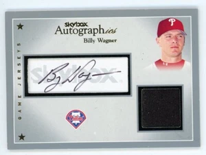 2004 Skybox Autographics BILLY WAGNER Philadelphia Phillies AUTO Jersey 098/125 - Picture 1 of 1