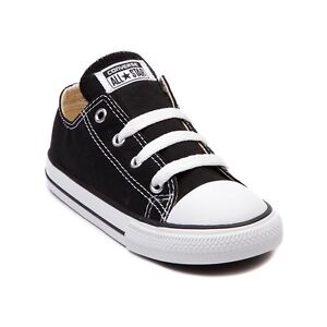 Converse All Star Low Chucks Infant Toddler Black/White Canvas Shoe 7J235 
