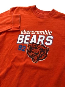 Vintage Y2K Abercrombie & Fitch Youth Large Long Sleeve Shirt Abercrombie Bears - Picture 1 of 8