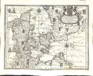 Mappa antica, Dahlbergh/Pufendorf, Regnum Daniae cum... - Foto 1 di 1