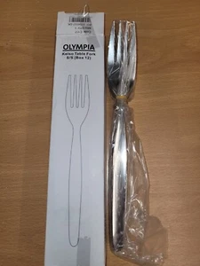 24 x Olympia Kelso Table Fork - 2 Packs x 12 - Stainless Steel 18/0 - 205(L)mm - Picture 1 of 2