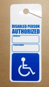 One handicap  Permit Holder Heavy Duty Removable Sign Impedido Card