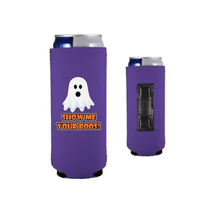Show Me Your Boos! Magnetic Slim Can Coolie; Halloween, Skinny - Picture 1 of 11
