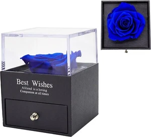 Preserved Real Rose Gift Box Never Withered Rose Handmade Fresh Flower Rose - Picture 1 of 7