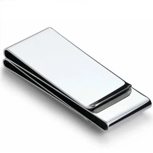 CUSTOM STEEL DOUBLE MONEY CLIP AS CUSTOMER REQUEST - Picture 1 of 1