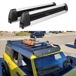 For Toyota FJ Cruiser Aluminum Roof Rack Corssbar Ski Snowboard Carriers w/Lock - Bild 1 von 9