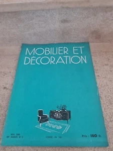 MOBILIER & DECORATION N°5-mai/ 1948. Jacques Dumond- Jules Leleu-Tables Roulante - Imagen 1 de 8