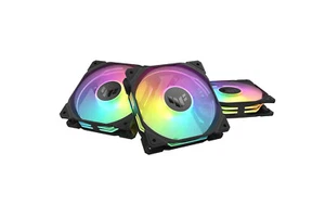 Asus 3er Set Lüfter TUF Gaming TR120 ARGB Reverse Schwarz - Bild 1 von 3