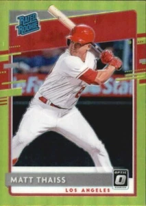 2020 OPTIC RATED ROOKIE LIME GREEN SP #60 MATT THAISS - Picture 1 of 2