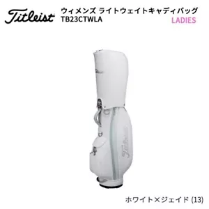 TITLEIST Ladies Golf Caddy Bag LW 8.5 x 47 inch 2.8kg White x Jade TB23CTWLA - Picture 1 of 12