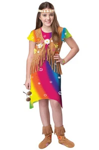 Hippie Flower Child 60's 60s Costume - Picture 1 of 2