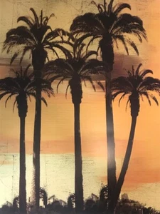 Island Sunset VERTICAL Poster Art Print Home Decor 22x28 in - Picture 1 of 2