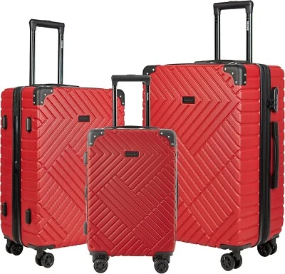 KENSIE TIGARD LUGGAGE SET 3 PIECES 28"/24"/20", RED *NEW IN OPEN BOX - Image 1 of 4