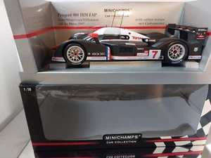 Minichamps Peugeot 908 HDI FAP 2° posto Le Mans 2008 1:18 come nuovo con scatola - Foto 1 di 10