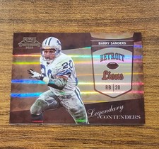 BARRY SANDERS 2010 Playoff Contenders LEGENDARY CONTENDERS /50 SSP LIONS HOF MVP
