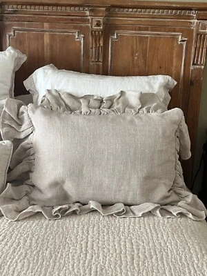 Malla de lino Pine Cone Hill farsa estándar con inserto Foto 1 de 4