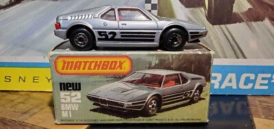 Vintage 1981 - Lesney Matchbox Superfast 52 BMW M1 Boxed  w/ Box - MINT + - Image 1 of 4
