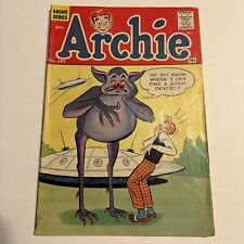 * ARCHIE # 123 * ALIEN MONSTER UFO COVER ! SILVER AGE ARCHIE COMICS 1961 … FN-