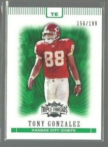 2007 Topps Triple Threads Emerald #75 Tony Gonzalez 156/199 (ref 87639)
